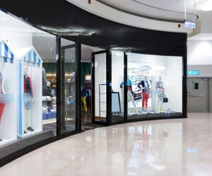 Retail store with uPVC and glass