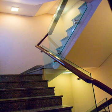 Glass staircase designs