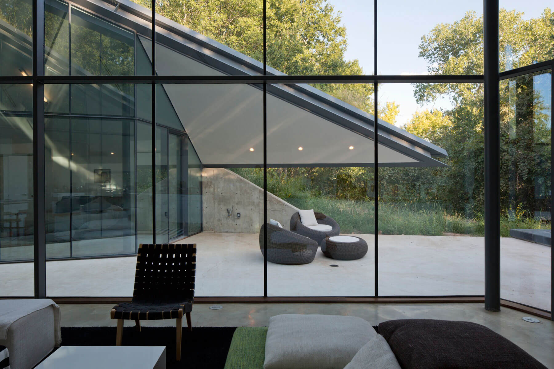 glass windows peaceful interiors