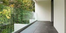 Modern House with Glass Balcony
